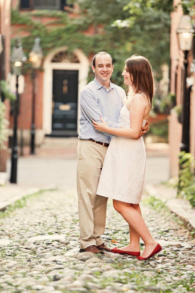 BOSTON WEDDING PHOTOGRAPHERS ENGAGEMENT SHOOT ACORN STREET 1