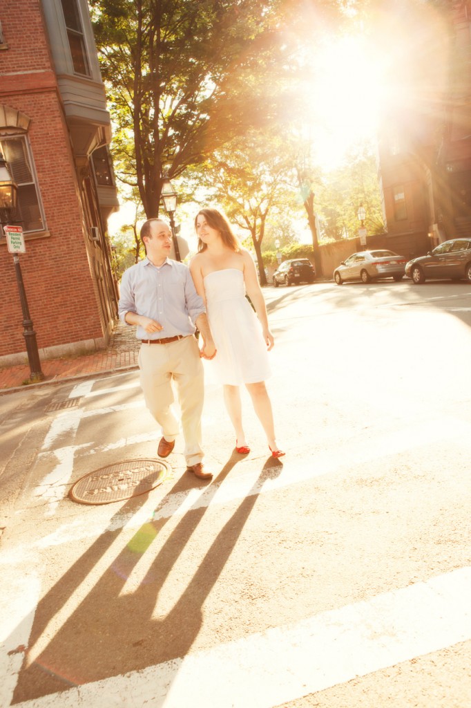 BOSTON WEDDING PHOTOGRAPHERS BEACON HILL ENGAGEMENT SHOOT