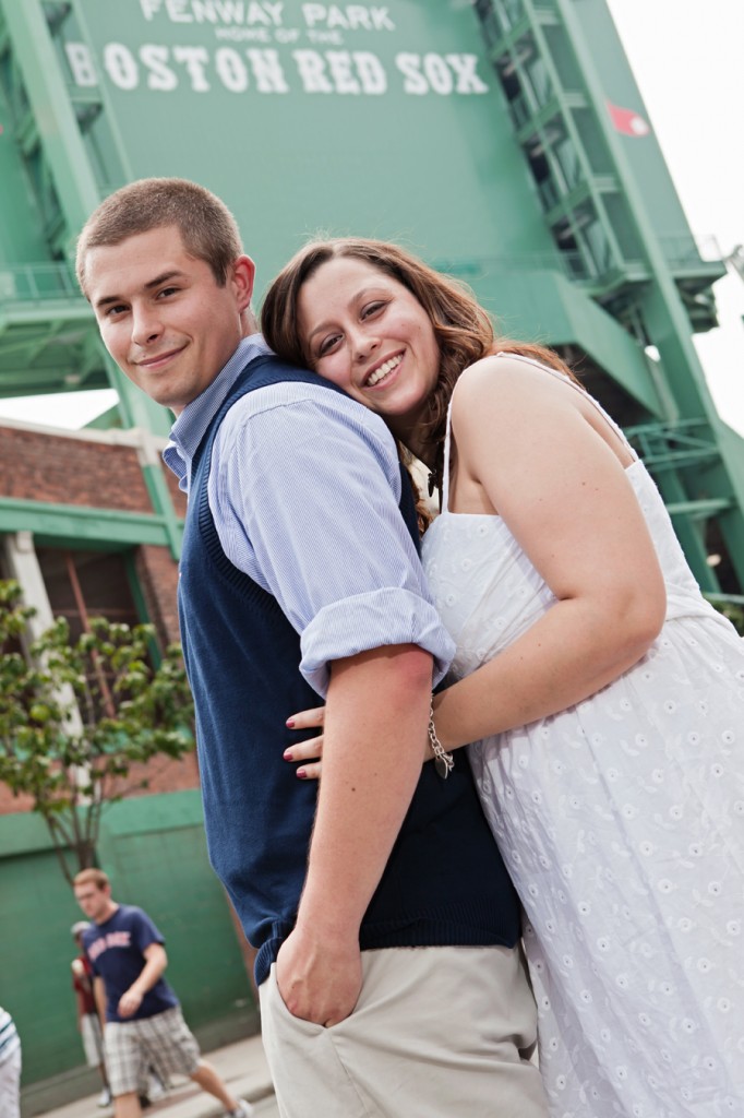 ENGAGEMENT PHOTOS AT FENWAY PARK